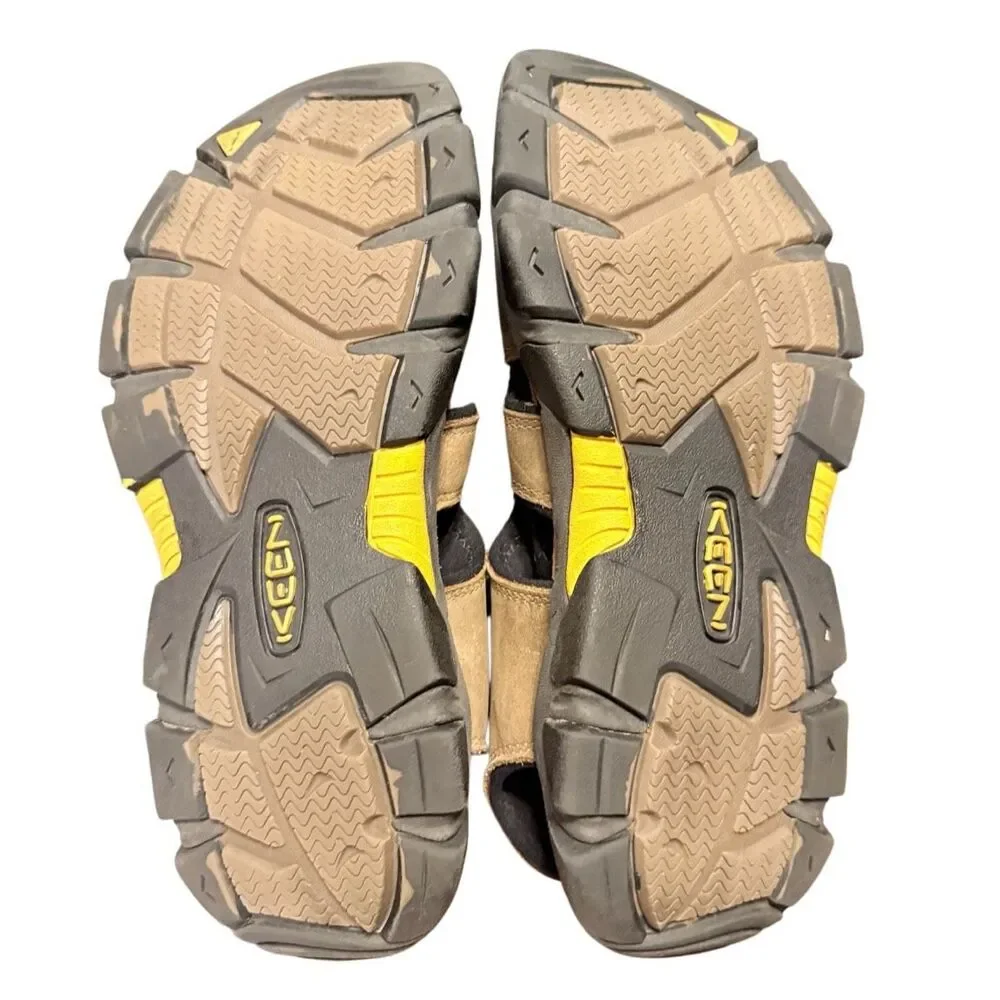 Keen Daytona II Leather Sandals Brown Men Size 10 Hiking Camping Outdoors